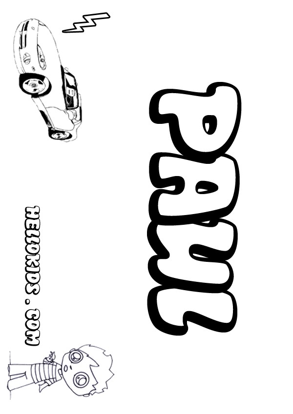 Paul coloring pages