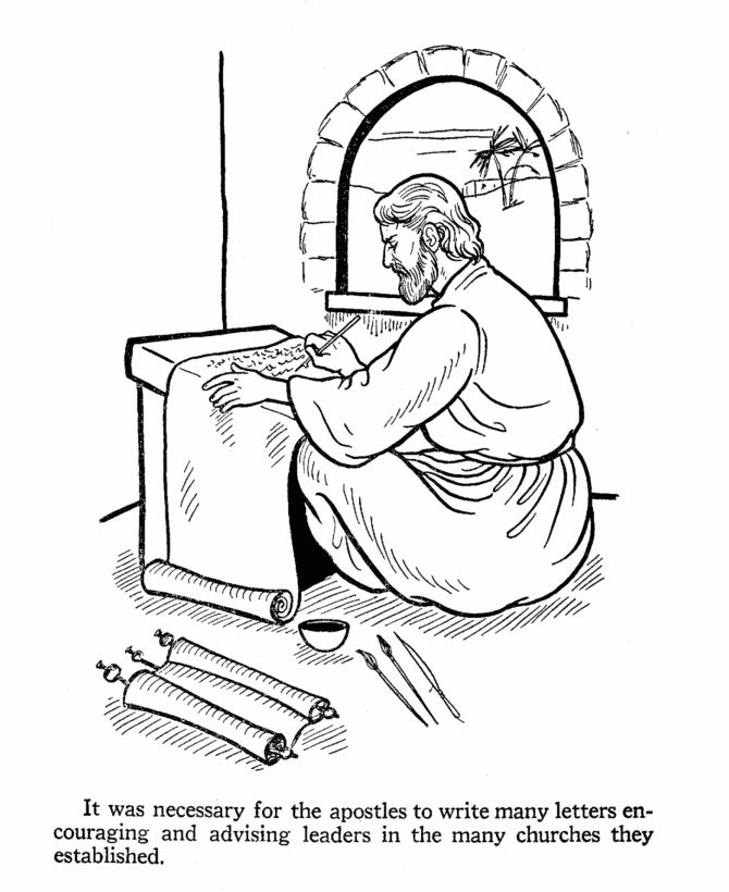Apostles coloring pages