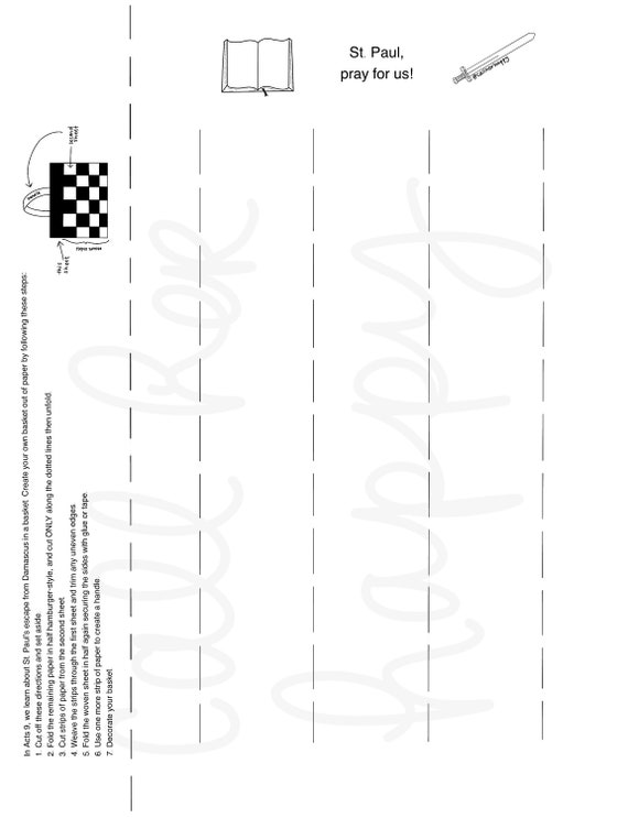 St paul basket weaving worksheet printable coloring page sheet