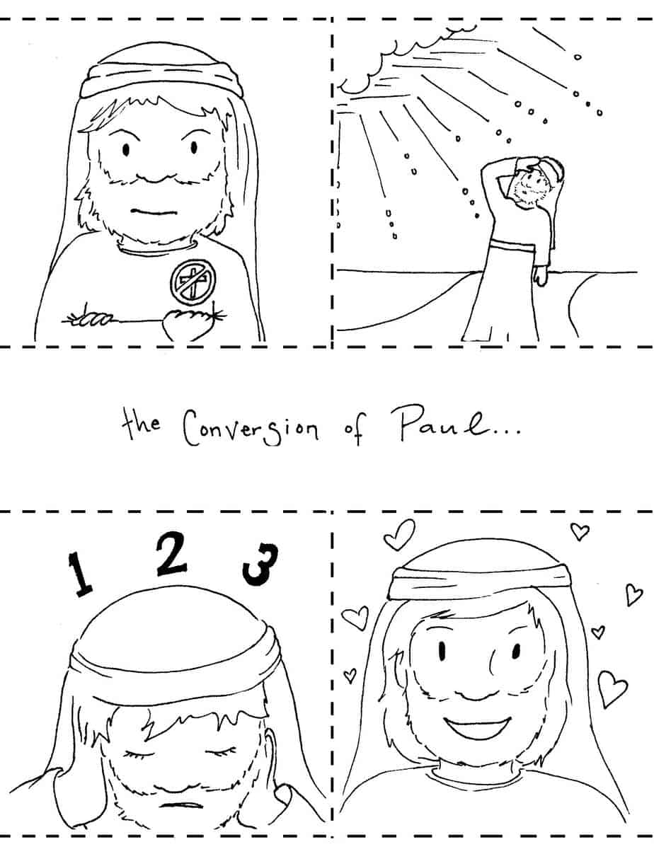 Conversion of paul coloring pages