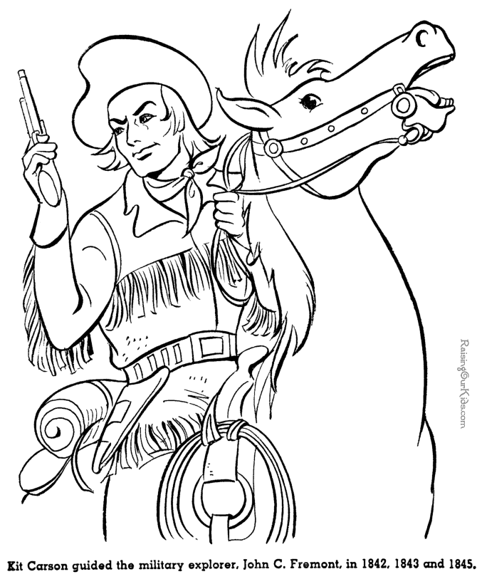 Paul revere coloring page