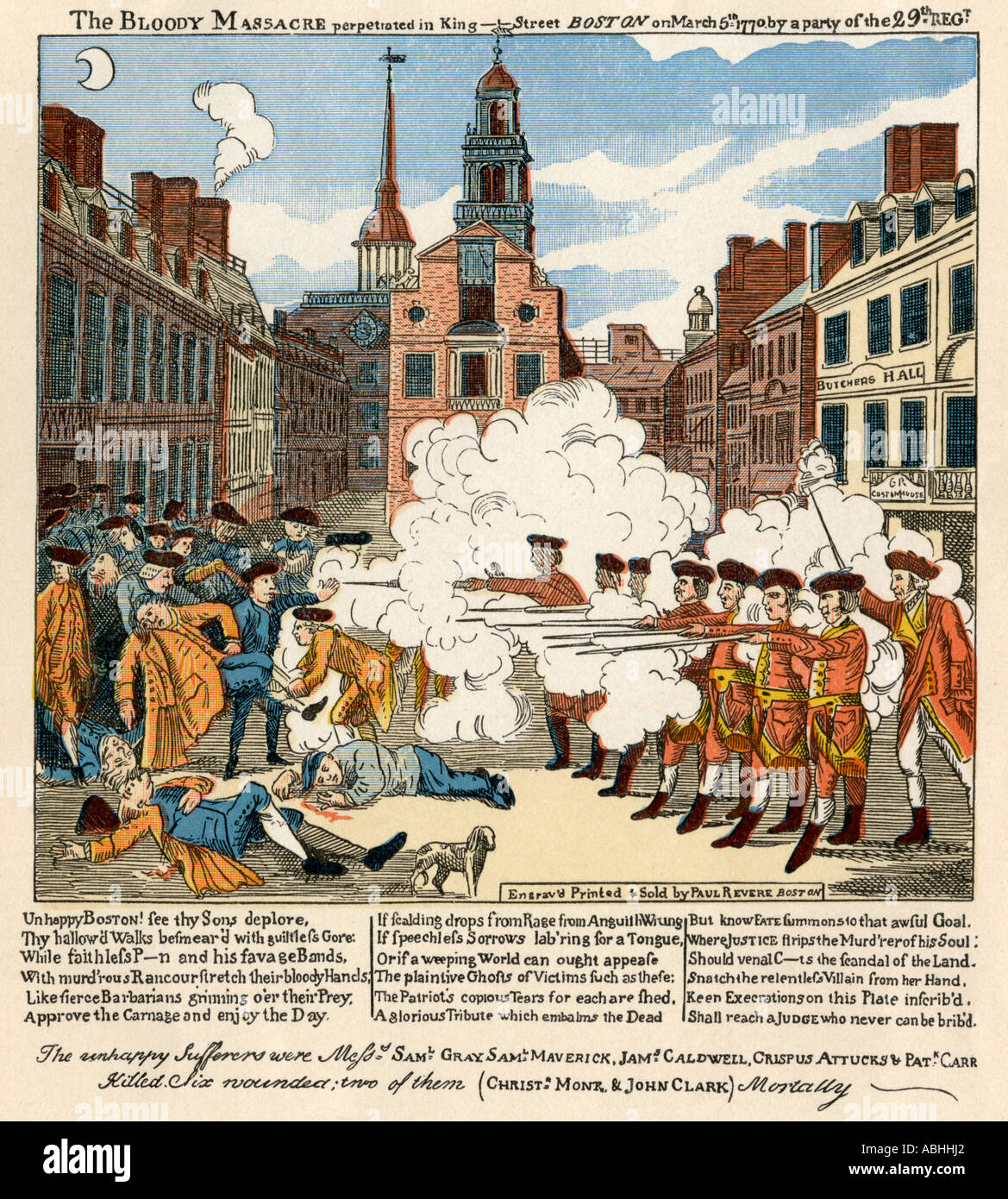 Paul revere engraving hi