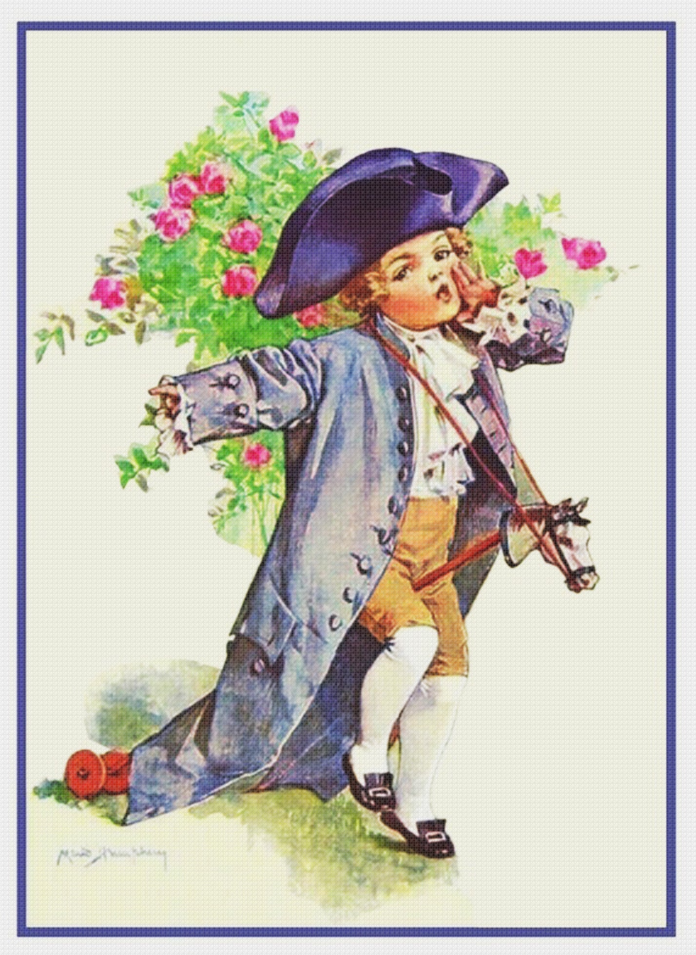 Paul reveres ride dress up by maud humphrey bogart counted cross stit orenco originals llc