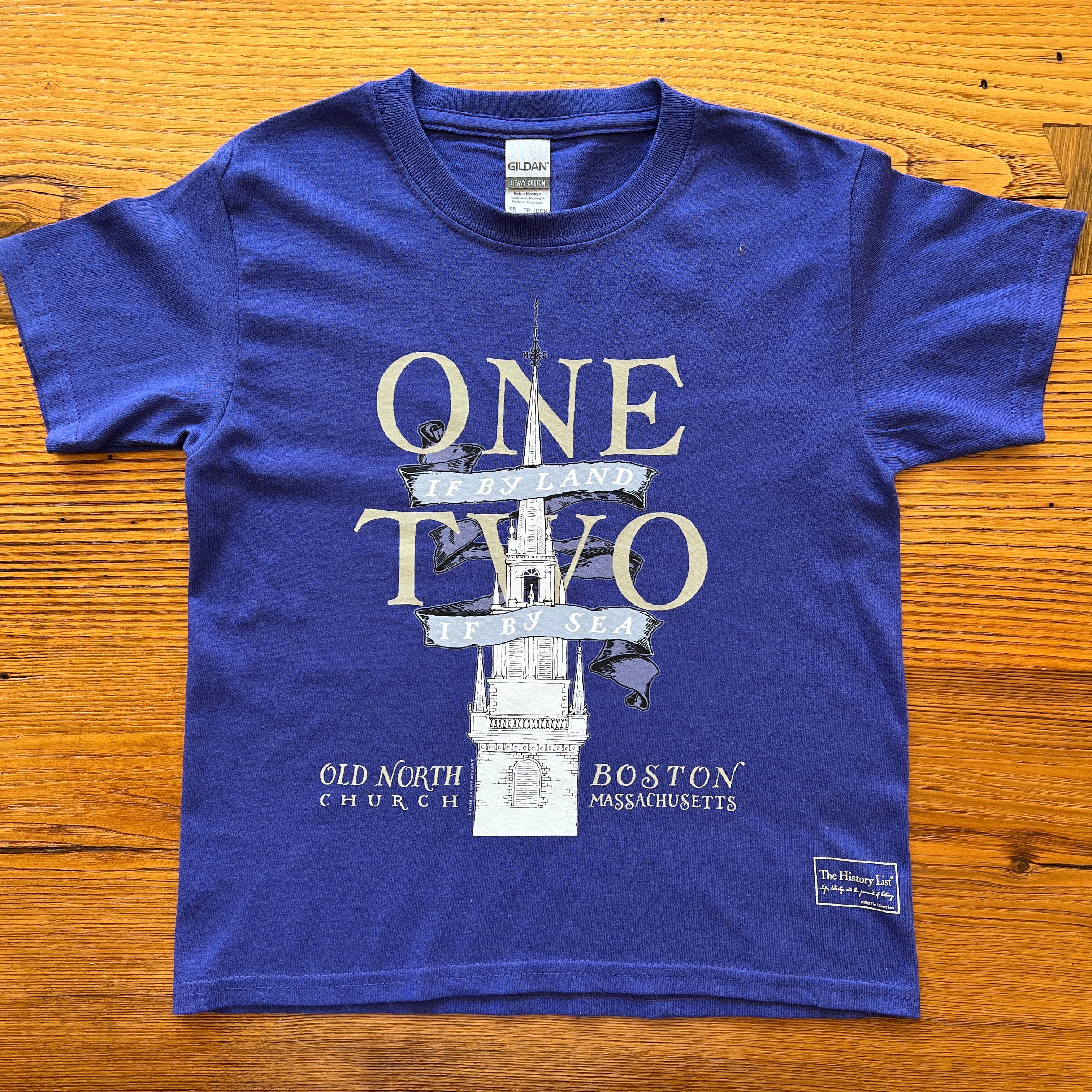 One if by land shirt celebrating the midnight ride of paul revere in â the history list
