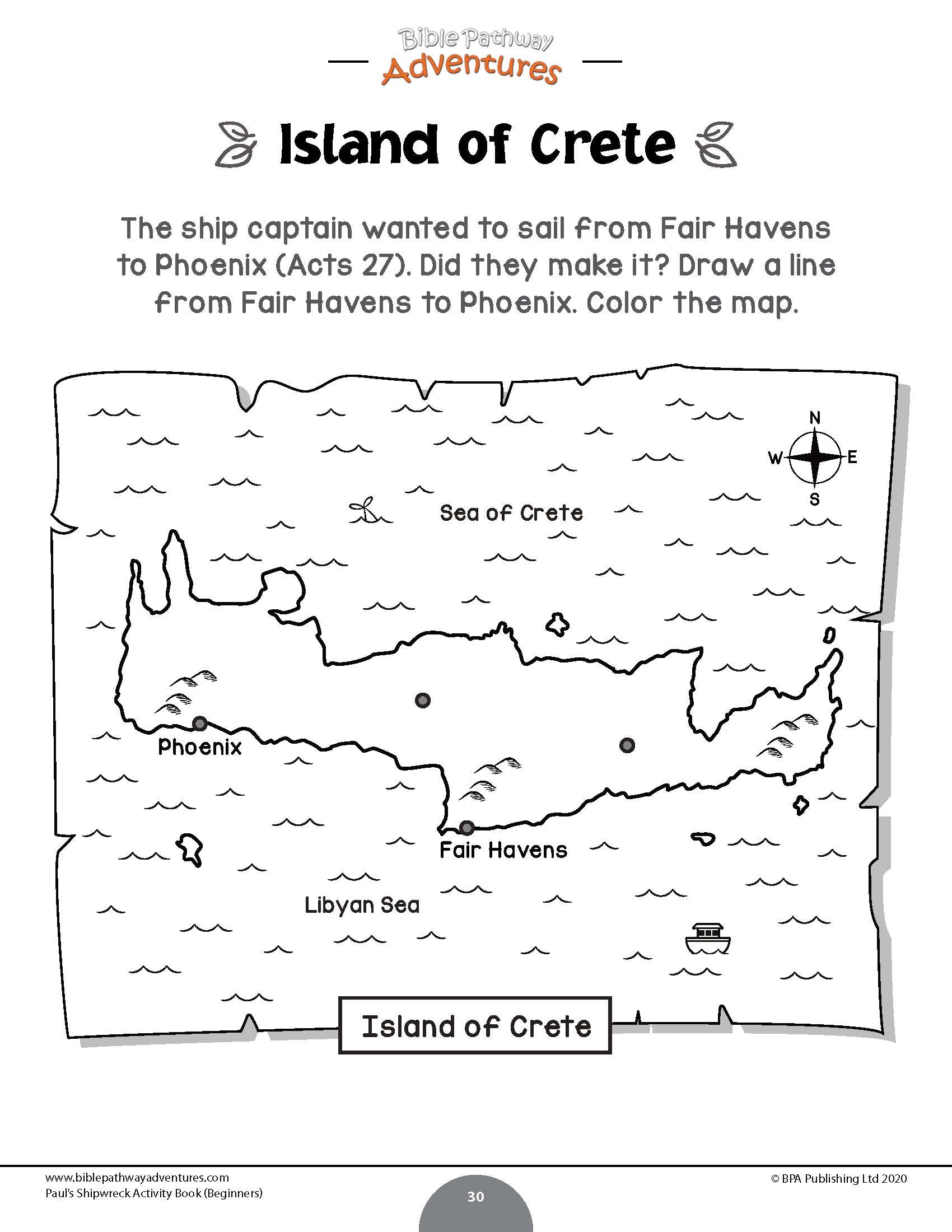 Pauls shipwreck activity book for beginners pdf â bible pathway adventures