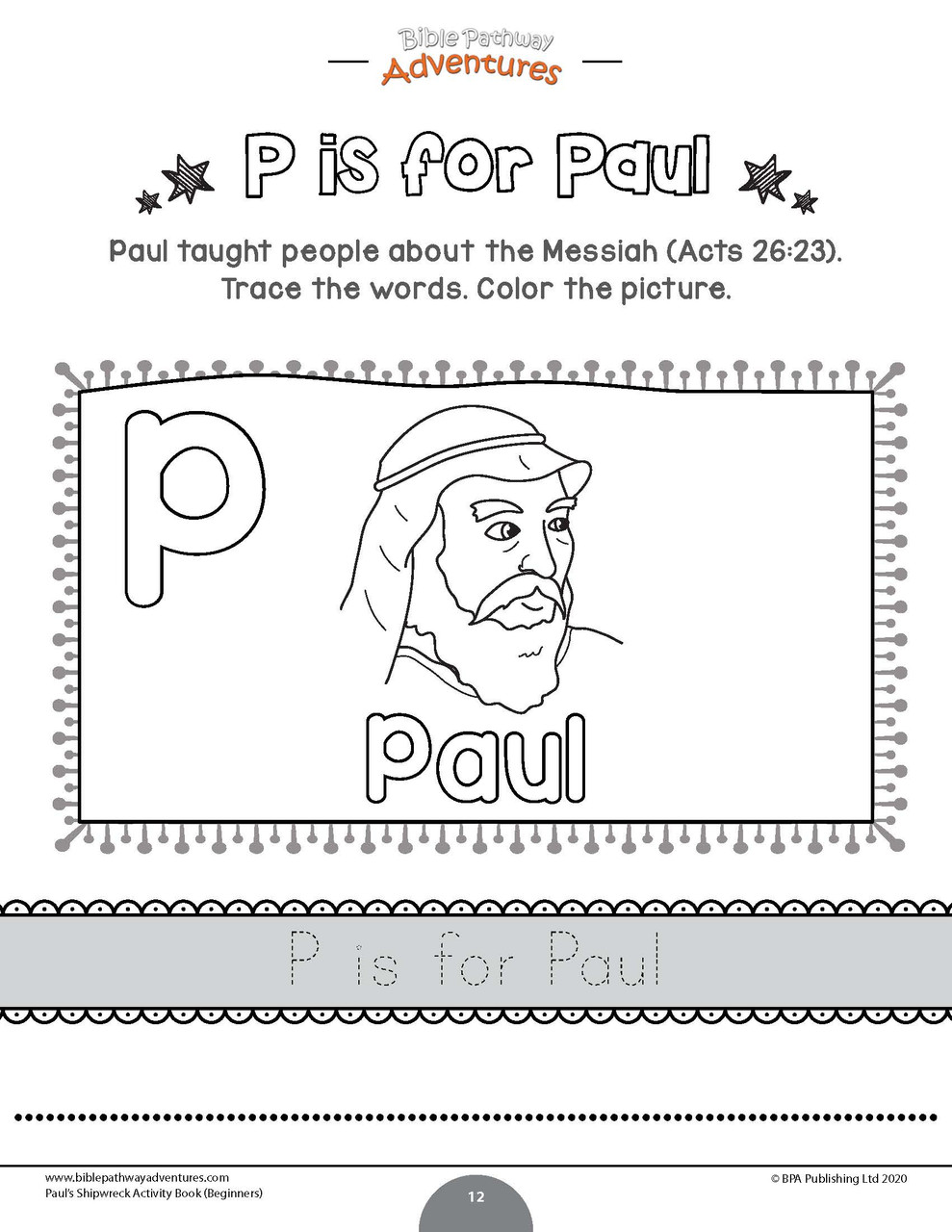 Pauls shipwreck activity book for beginners