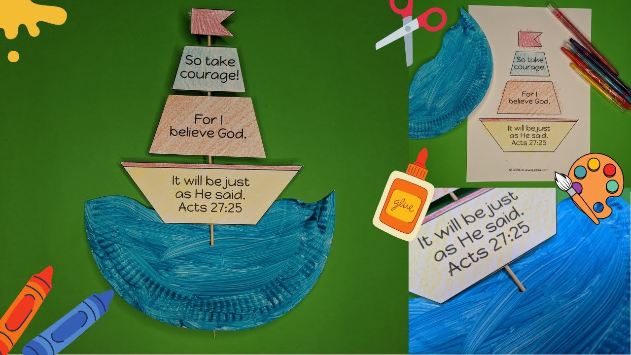 Pauls shipwreck bible craft