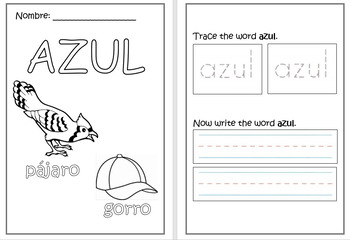 Color azul tpt