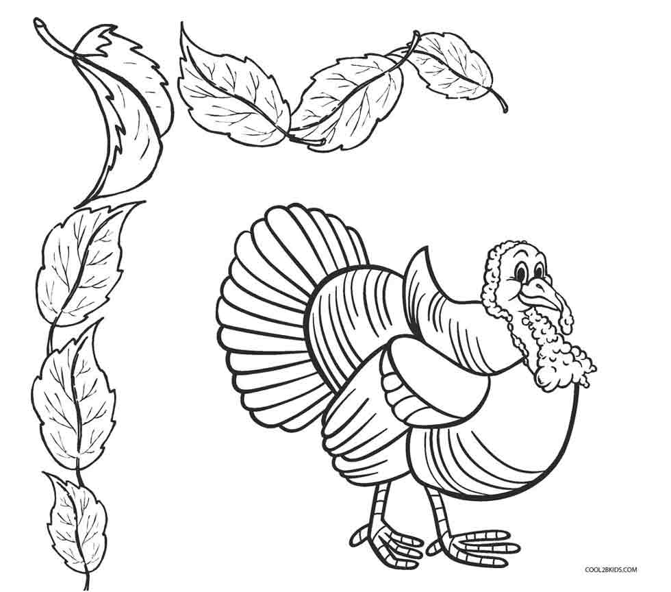 Dibujos de pavos para colorear