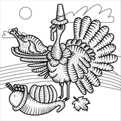 Dibujos de pavos para colorear