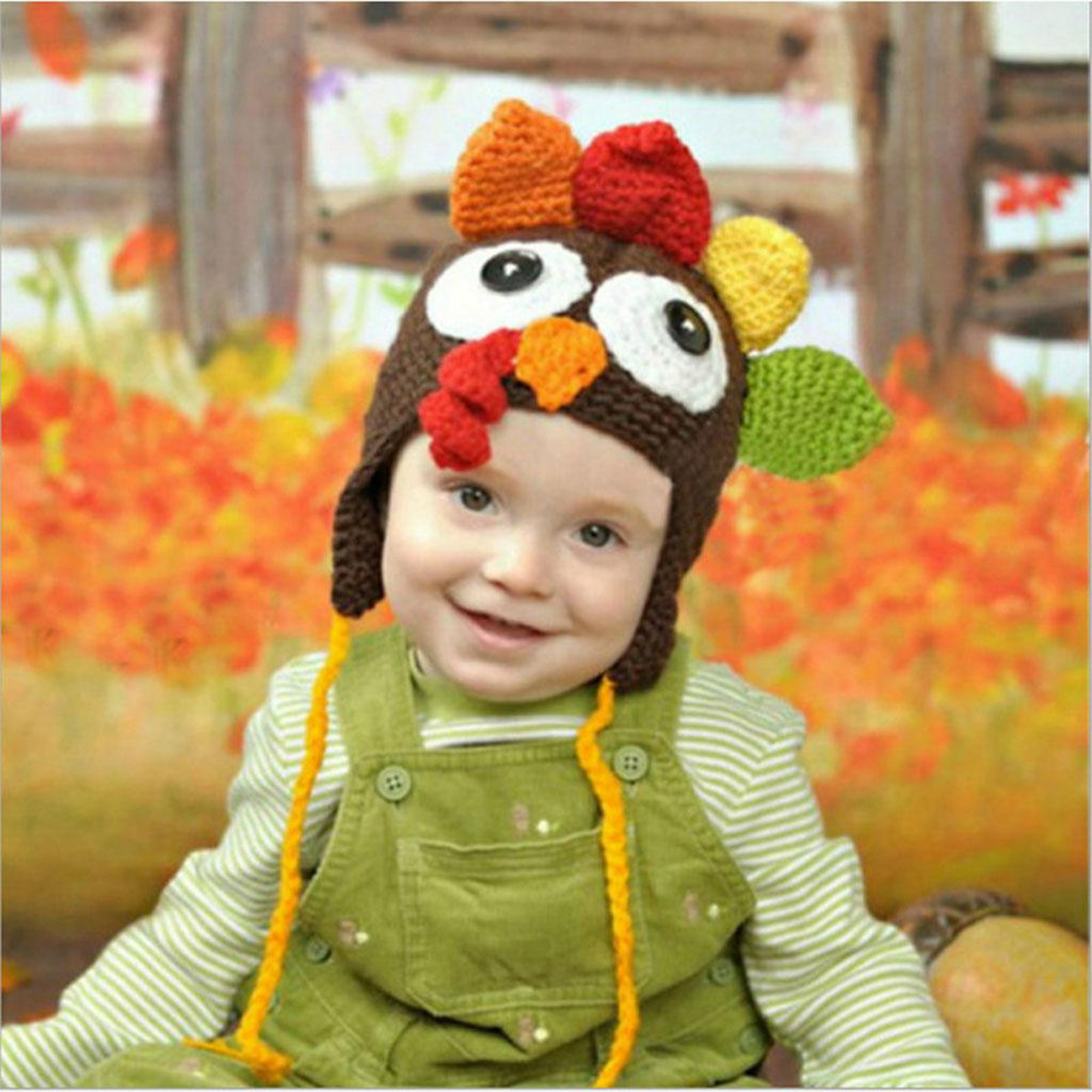 Gorro de bebã de acciãn de gracias gorro de pavo navideão con orejeras accesorios de fotografãa pa soledad sombrero de pavo bodega aurrera en lãnea