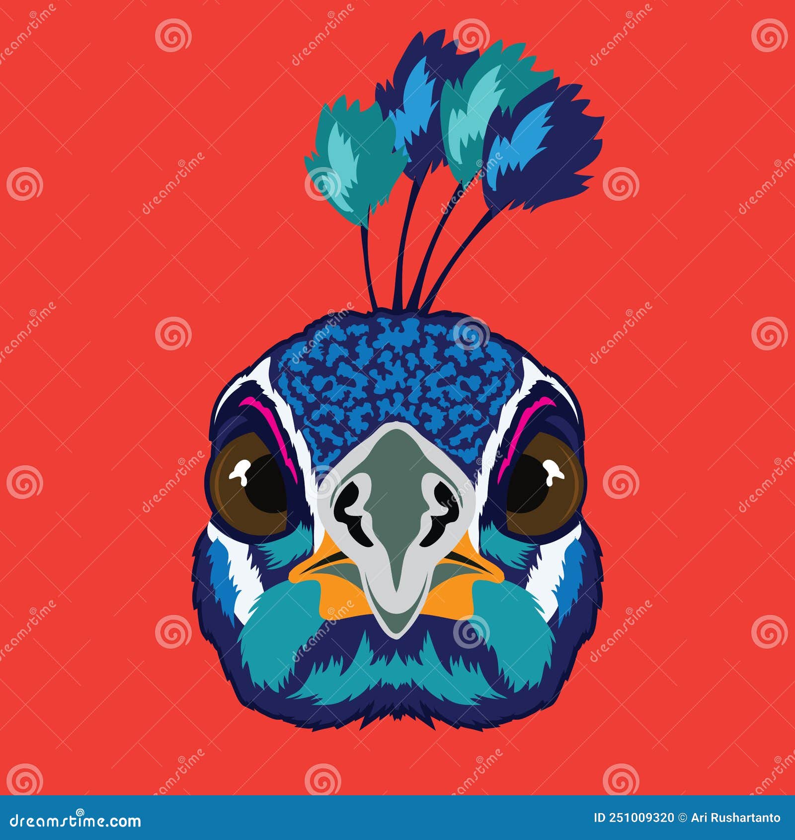 Peacock face logo stock illustrations â peacock face logo stock illustrations vectors clipart
