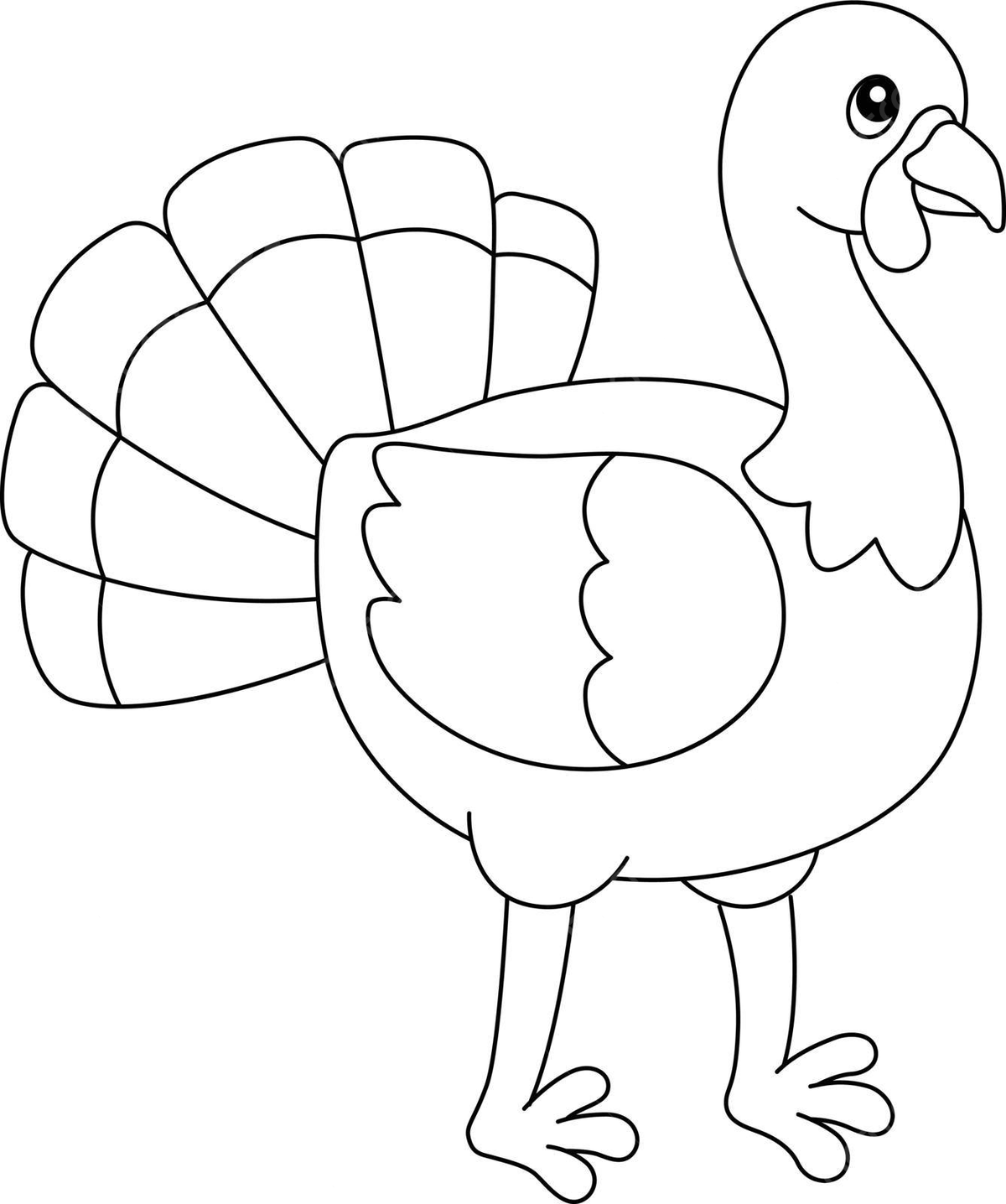 Turkey thanksgiving coloring page png transparent images free download vector files