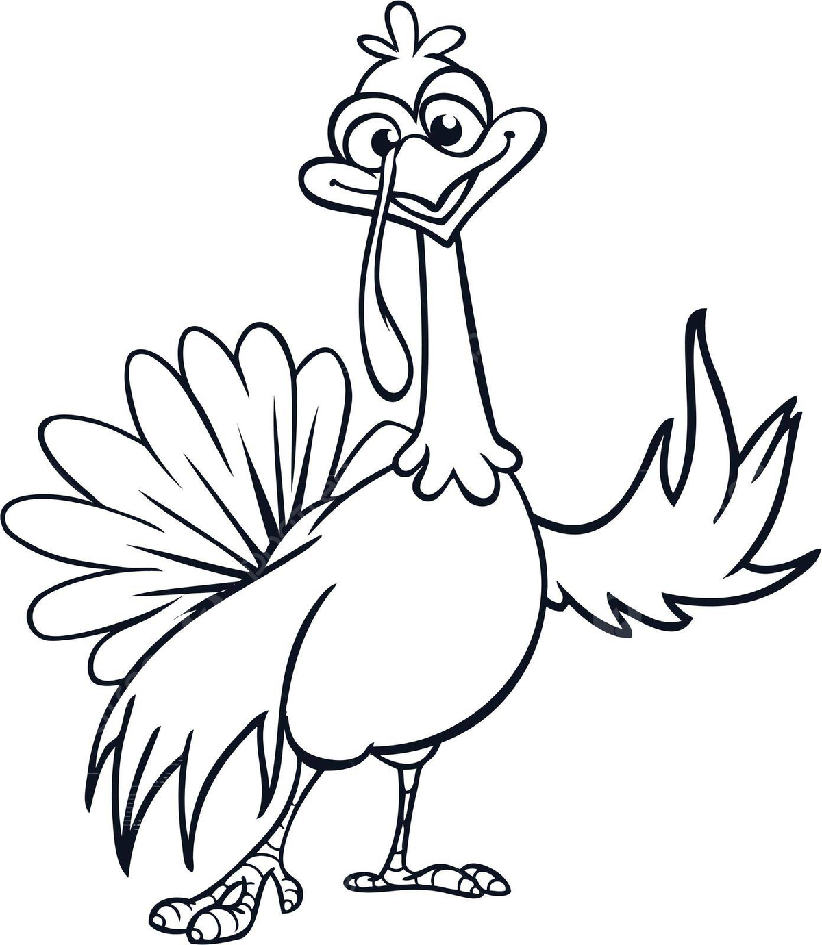 Turkey thanksgiving outline png vector psd and clipart with transparent background for free download