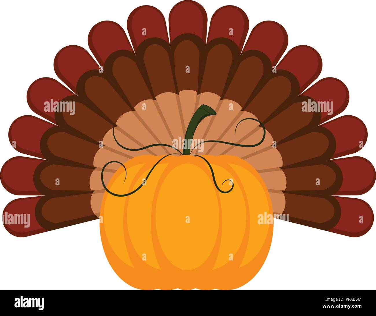 Turkey pumpkin stock vector images
