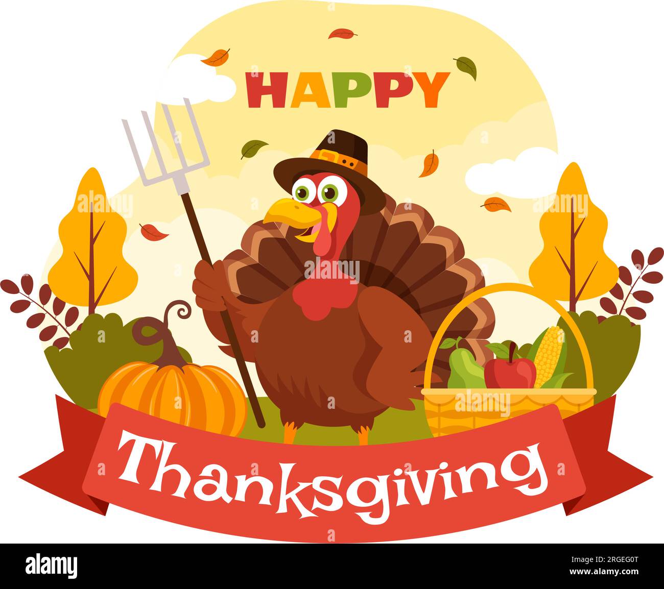 Turkey pumpkin stock vector images