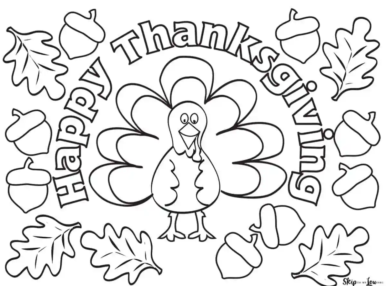 Pavo de thanksgiving dibujo para imprimir y colorear actividades para este dãa acciãn de gracias tu nota