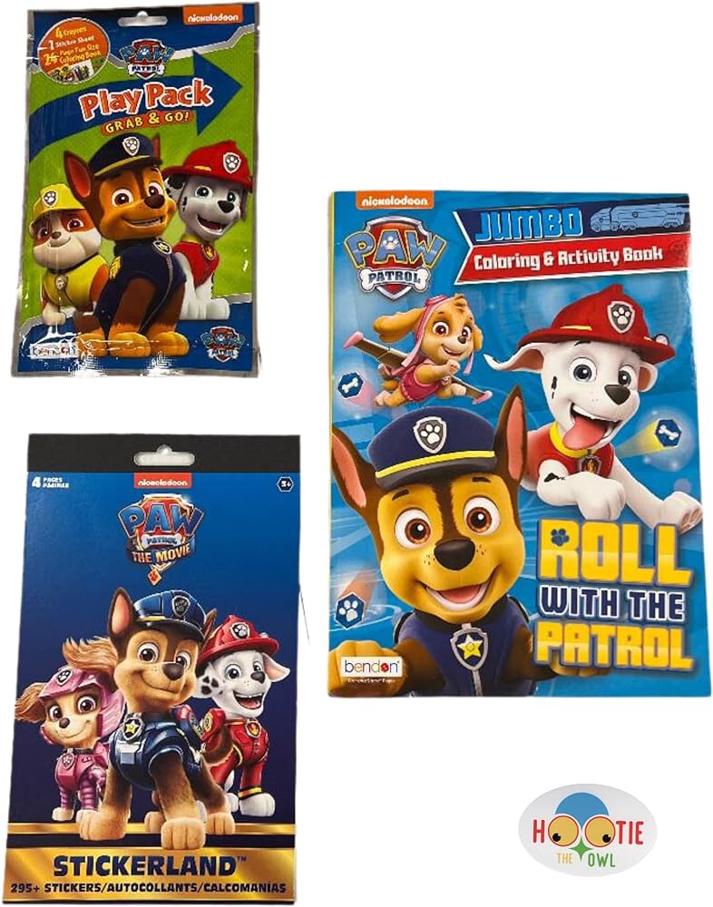 Lunch money paw patrol coloring and activity bundle