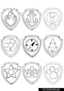 Paw patrol coloring pages