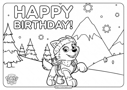 Paw patrol coloring pages free pdf printables