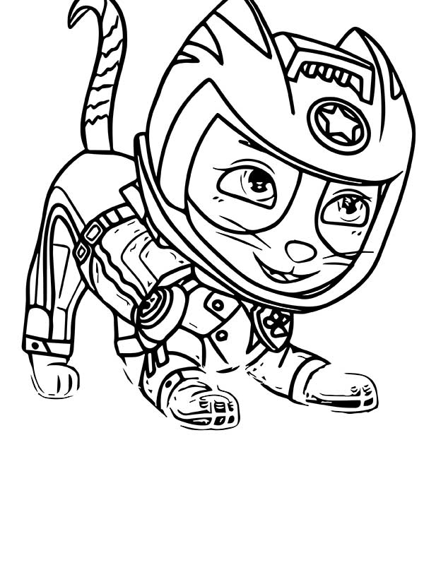 Wild cat paw patrol moto pups drawing fãrbung seite