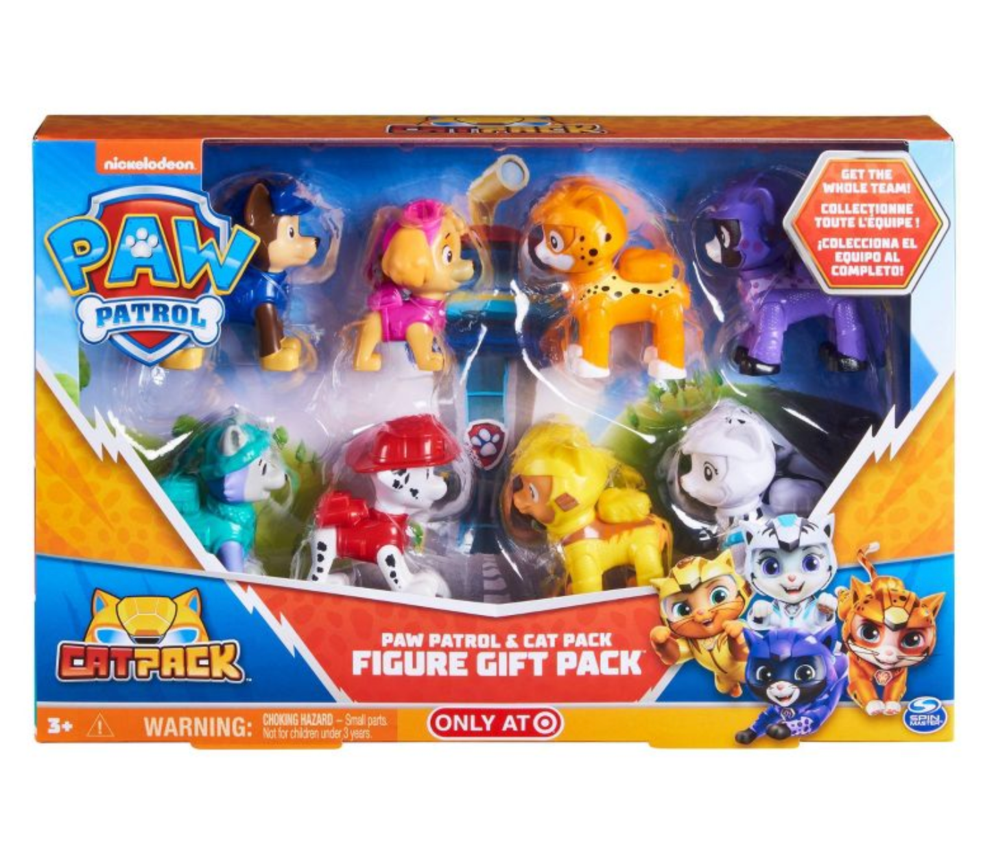 Paw patrol and cat pack figure gift set target exclusive new with box