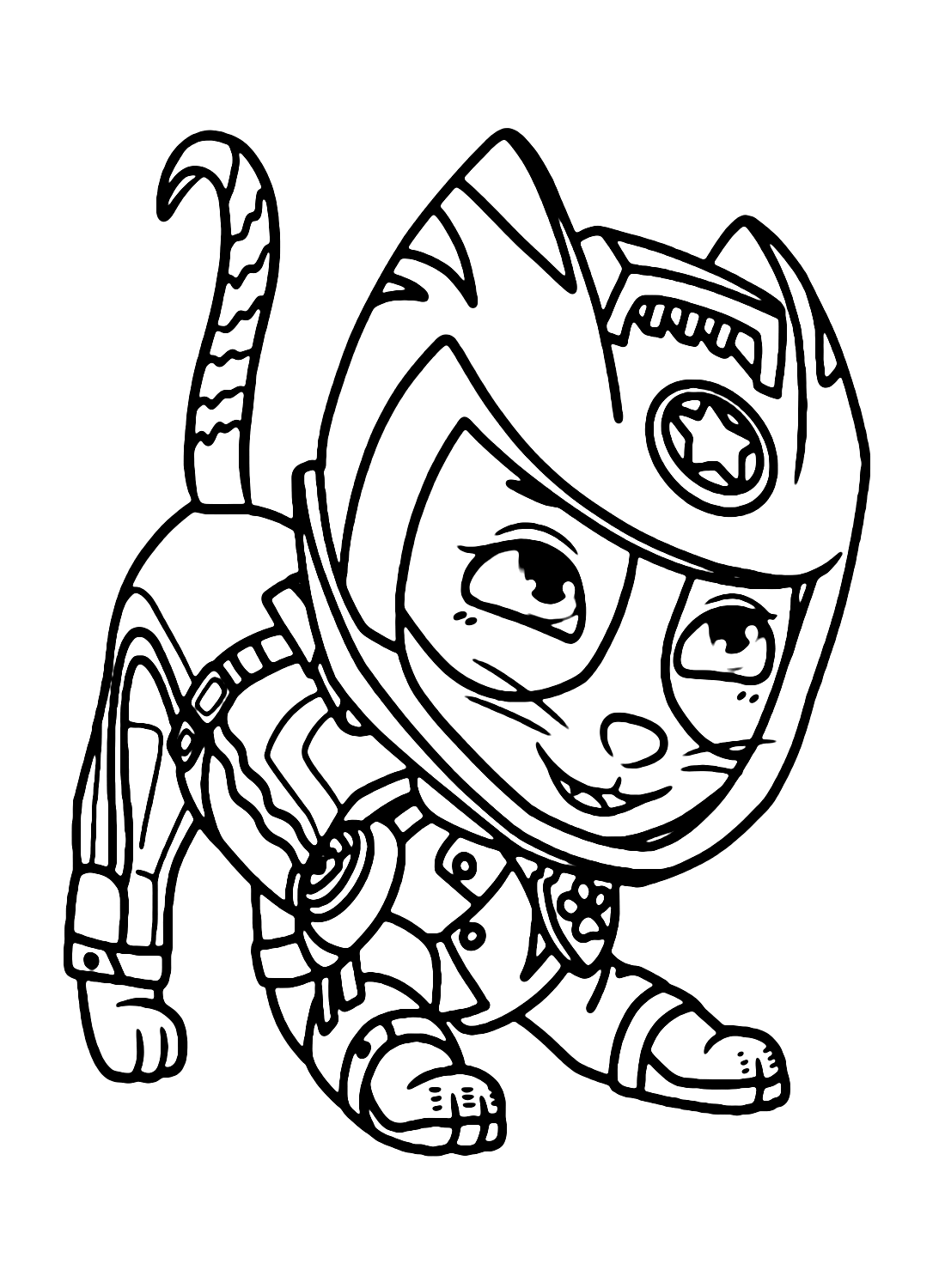 Wild cat paw patrol coloring pages printable for free download