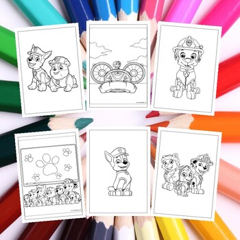 Printable paw patrol coloring pages collection adventure bay fun for kids p