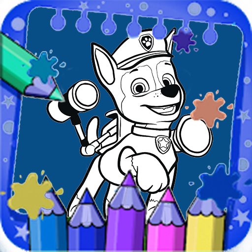 Paw patron coloring game