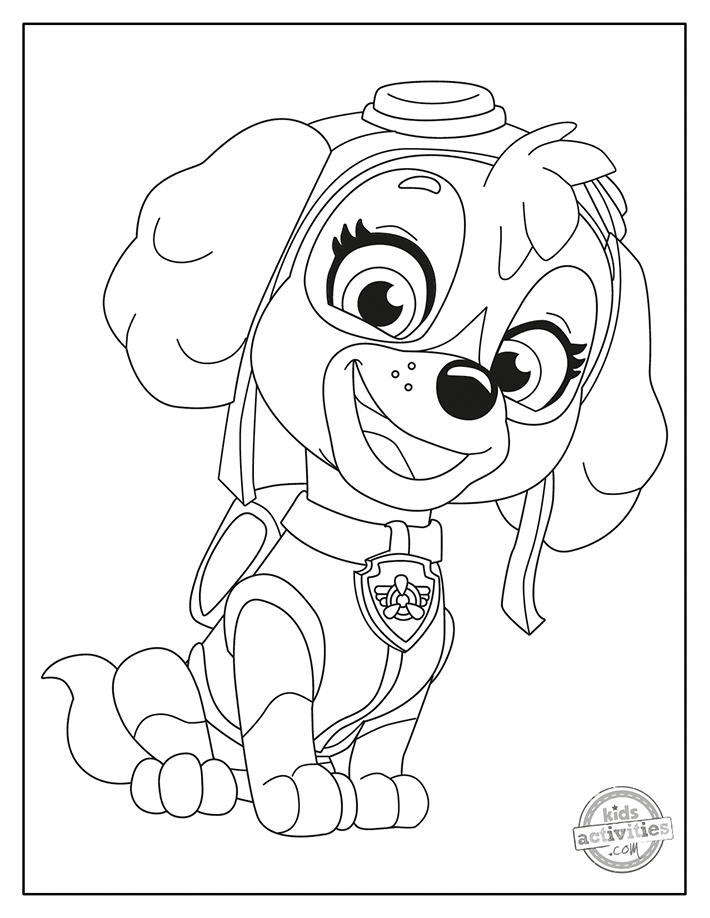 Free printable paw patrol coloring pages kids activities blog