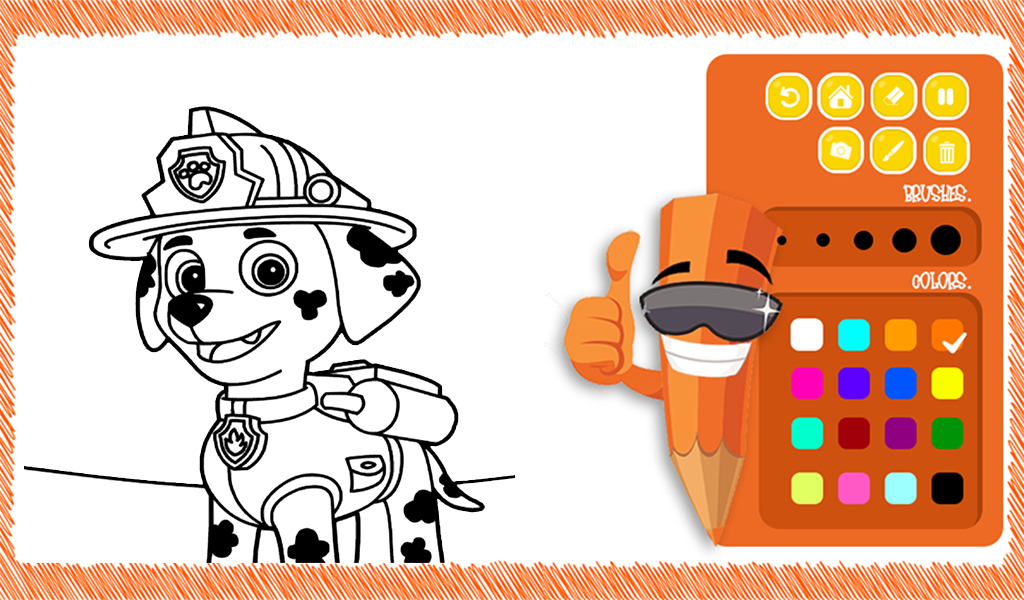 Coloring book for paw patrol games for kidsappstore for android