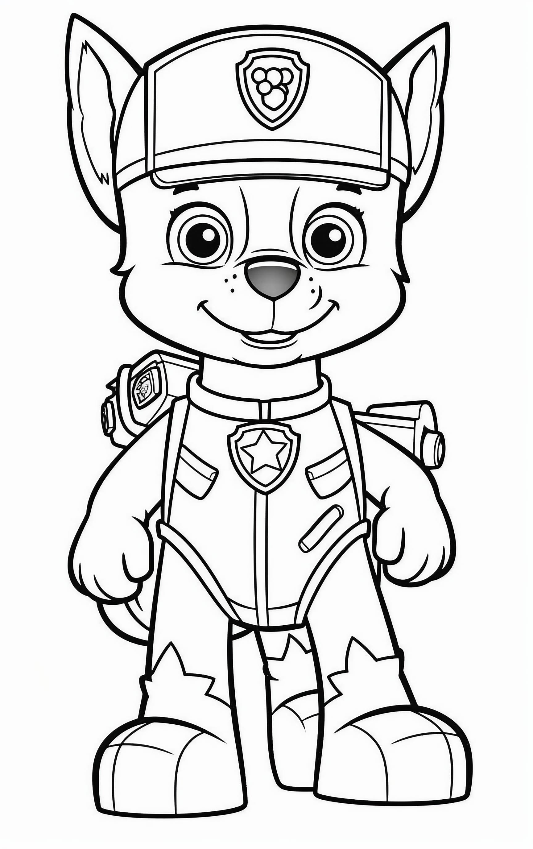Paw patrol coloring pages for free printable