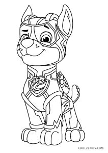 Free printable paw patrol coloring pages for kids