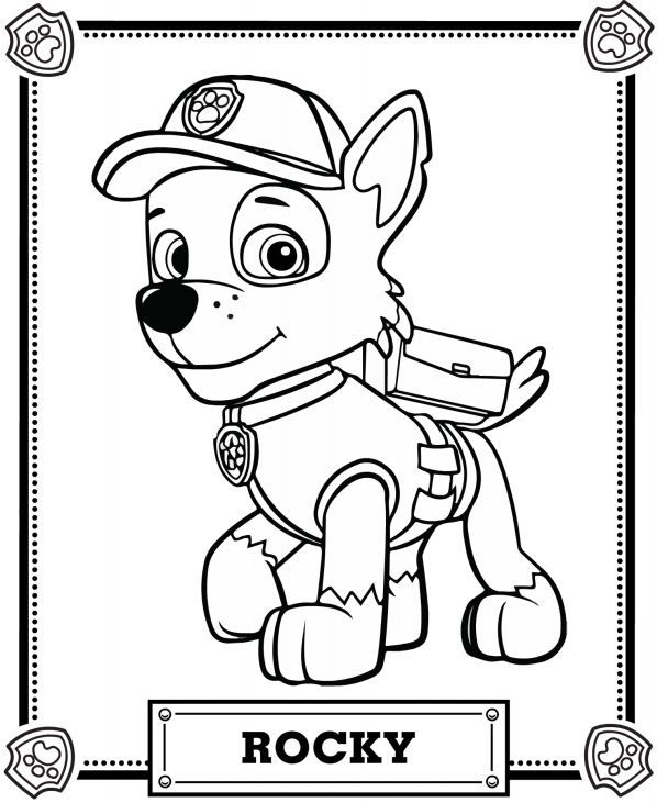 Pat patrol coloring pages for kids