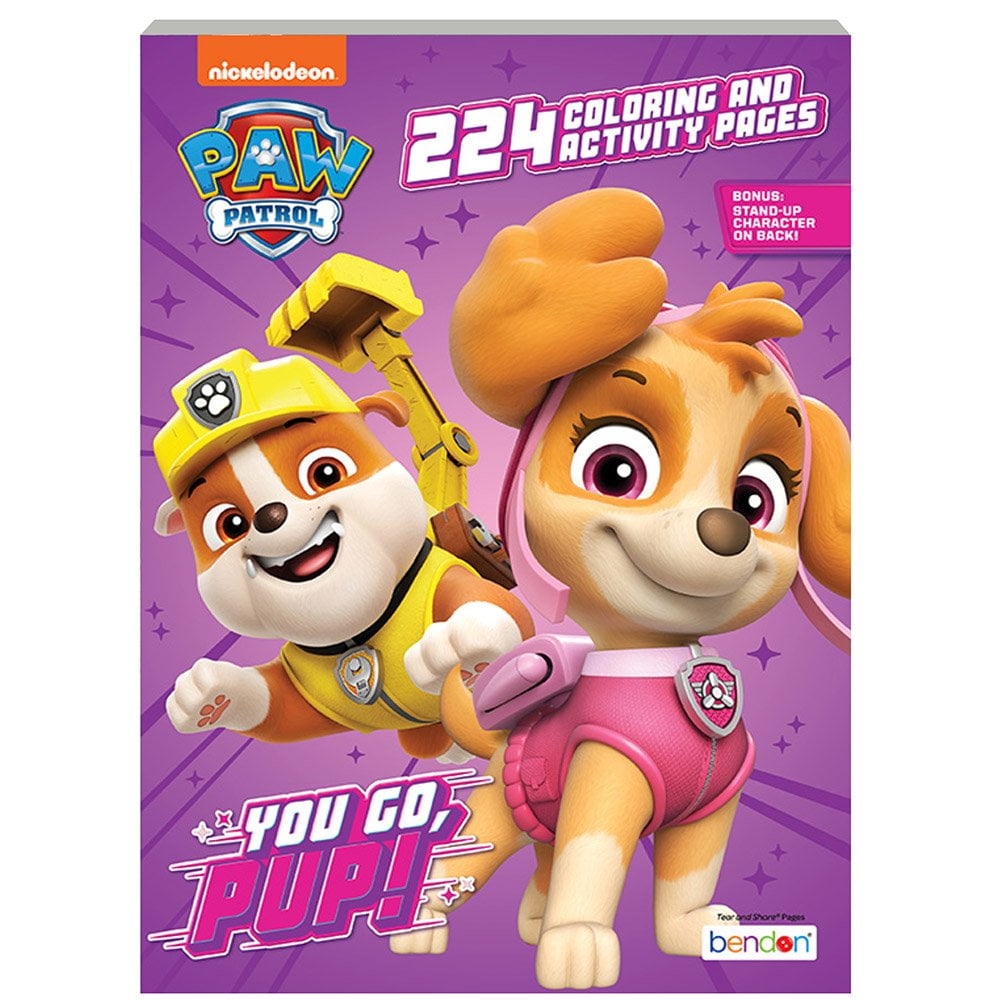 Paw patrol pg coloring book plus crayon