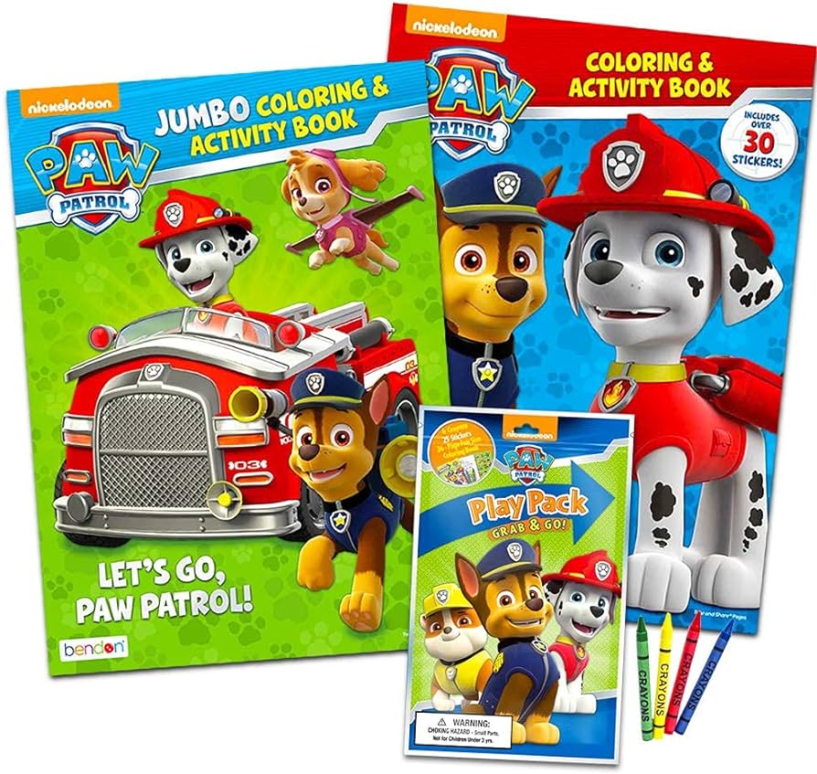 Paw patrol coloring book super bundle set