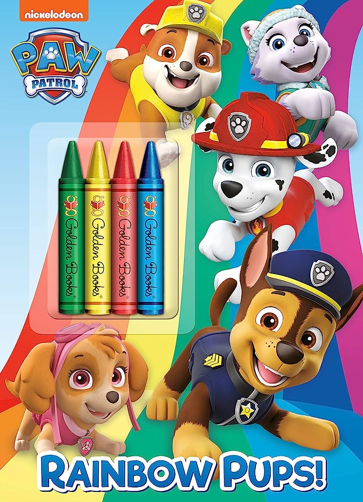 Colouring book paw patrol rainbow pups â the fifty shop at sickkids
