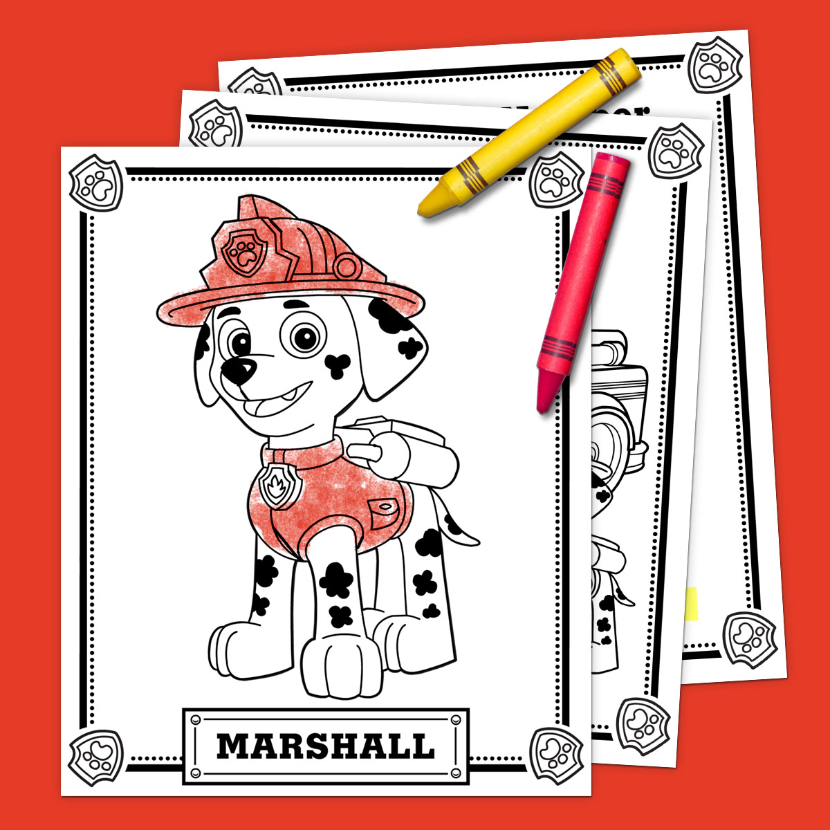 Free paw patrol coloring pages
