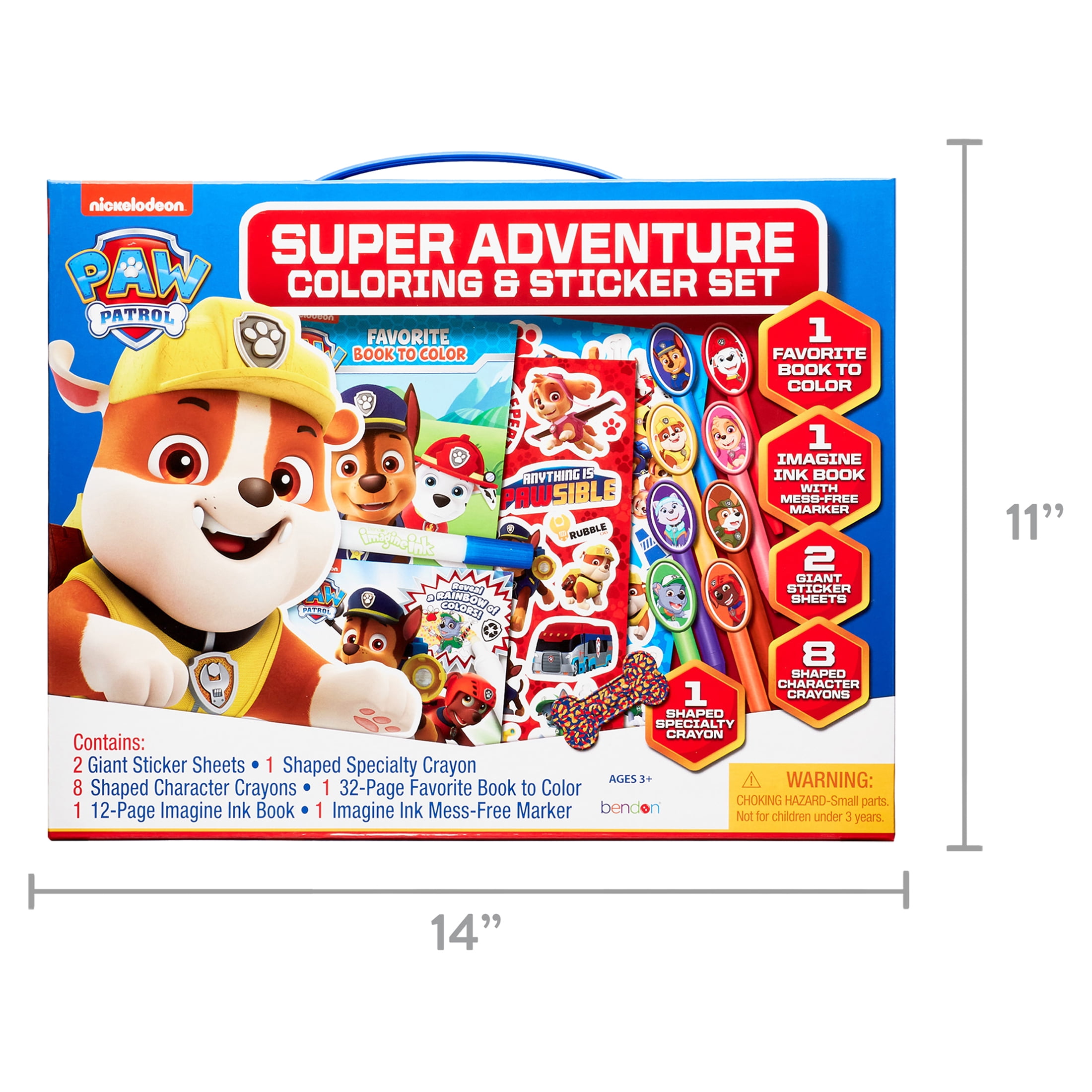 Paw patrol coloring and activity adventure kit with an imagine ink booklet