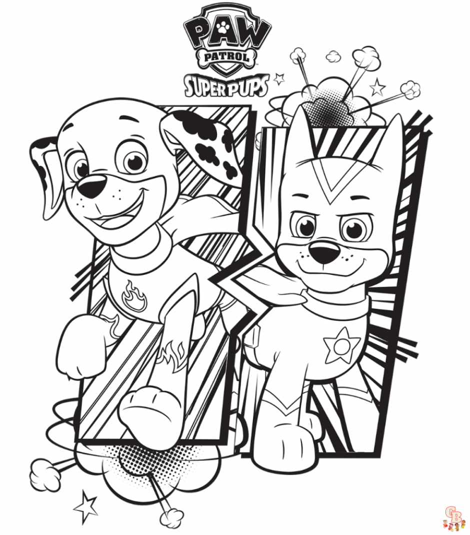 Unleash your inner pup with paw patrol coloring pages