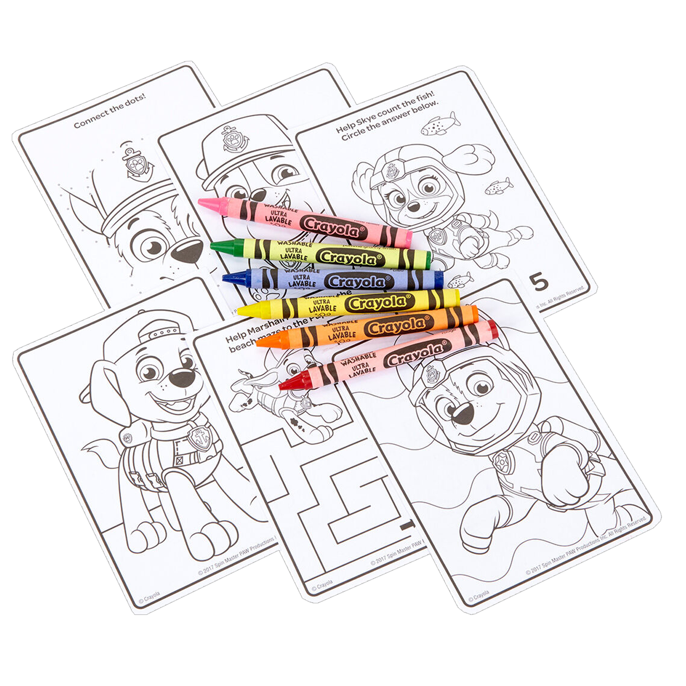 Crayola paw patrol louring travel kit â school depot