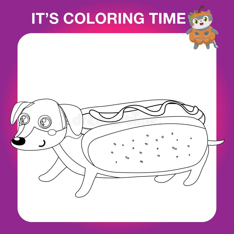 Halloween dog coloring page stock illustrations â halloween dog coloring page stock illustrations vectors clipart
