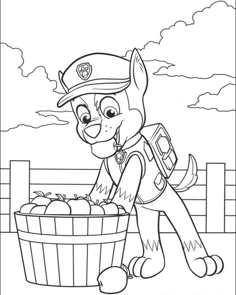 Get this kids printable paw patrol coloring pages free