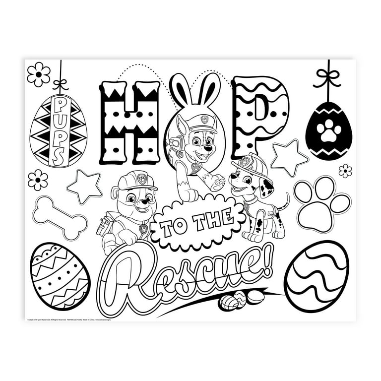 Paw patrol easter cup of doodles art kit for children unisex