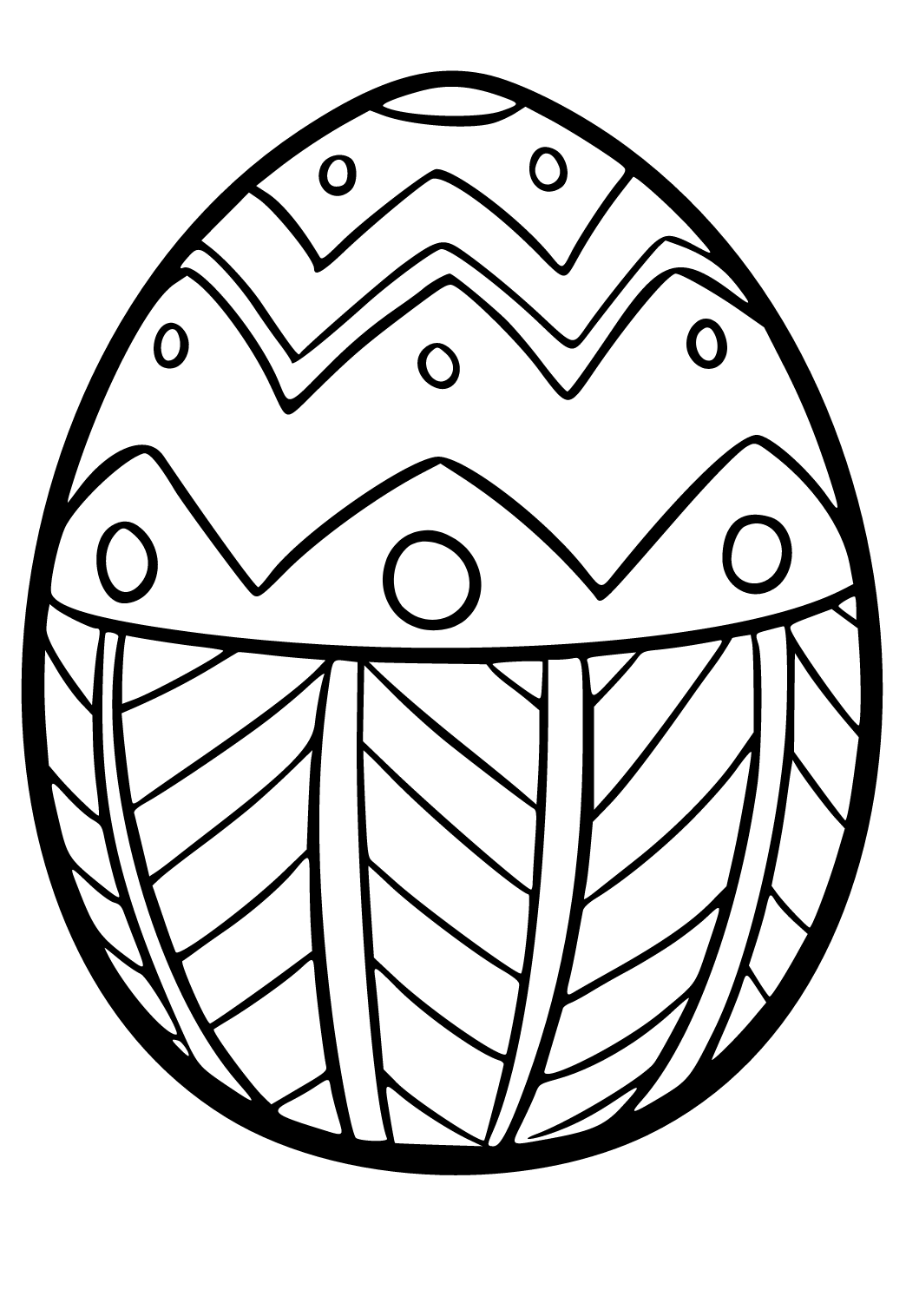 Free printable egg pattern coloring page for adults and kids