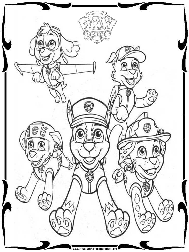 Nick jr paw patrol easter coloring pages printable