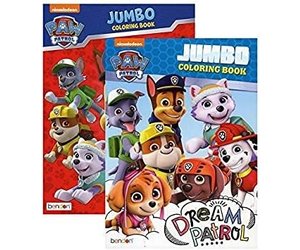 Red paw patrol page coloring book