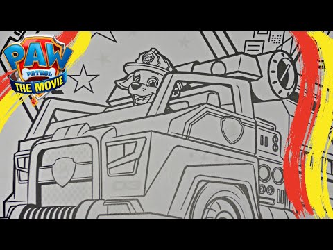 Arshall fire truck paw patrol the ovie paw patrol arshall fire truck coloring page yes toys