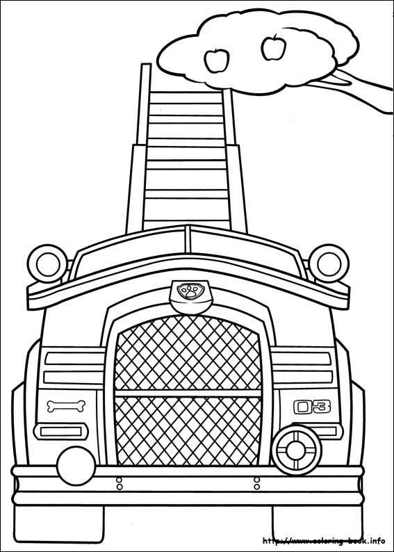 Paw patrol coloring picture
