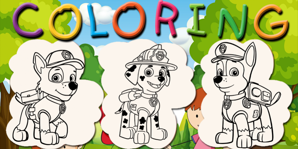 Paw patrol coloring book